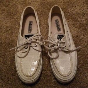White Sperry Top Sider